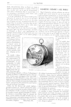 Reverse glass painting landscape barometer