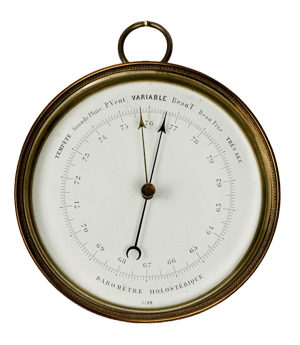 Brass-cased ships’ aneroid