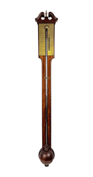 George III mahogany stick barometer