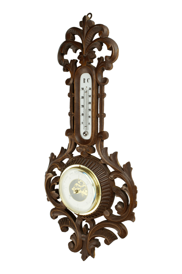Imperial Russia Walnut-framed Barometer thumbnail 3