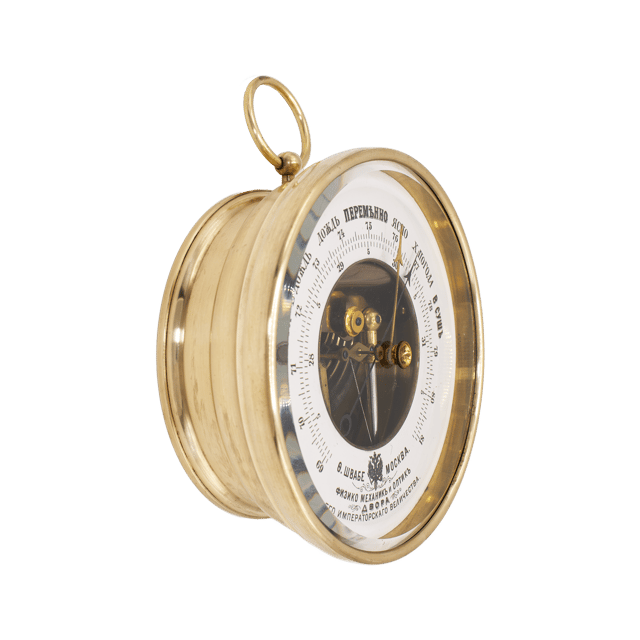 Imperial Russia Brass Case Barometer thumbnail 2