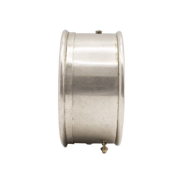 Nickel-Plated Brass Desk Barometer thumbnail 3