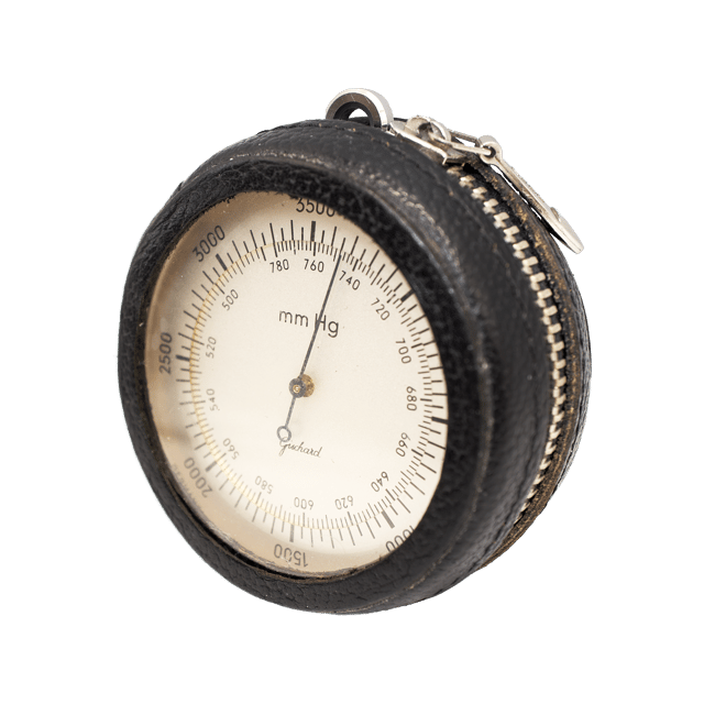Altimetric barometer in a leather case thumbnail 4
