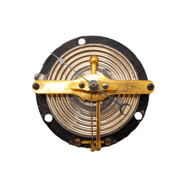 Curved Thermometer Aneroid Barometer thumbnail 7