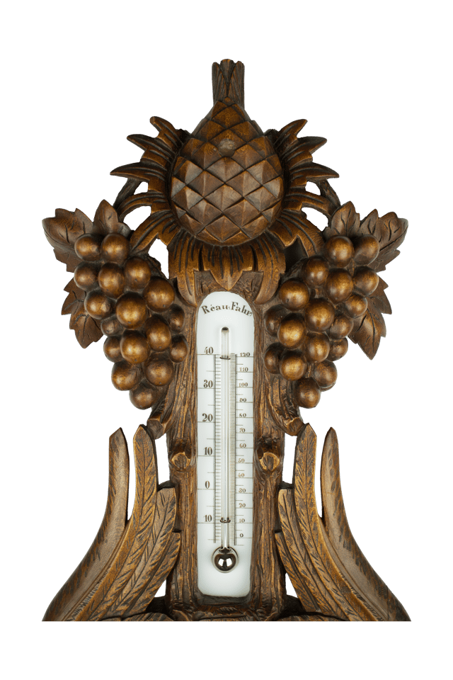 Black Forest carved barometer thumbnail 4
