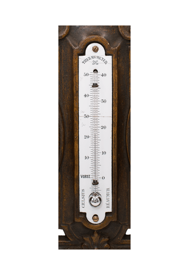 Mantel clock with barometer and thermometer thumbnail 8
