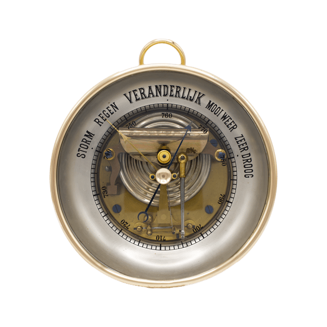 Hollandisch Glass-Dial Brass Barometer thumbnail 1