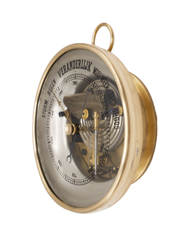 Hollandisch Glass-Dial Brass Barometer thumbnail 3