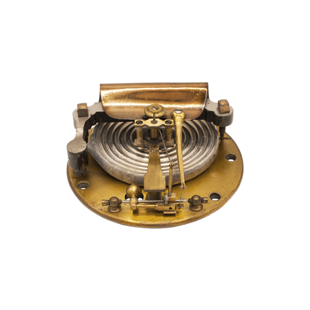 Miniature Brass-cased Aneroid Barometer thumbnail 8