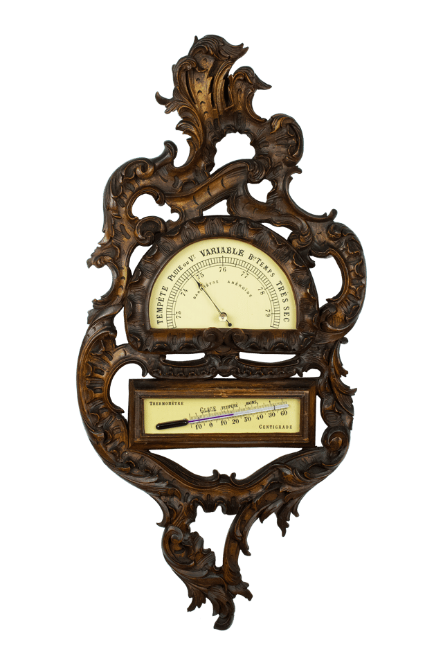 Half-dial barometer