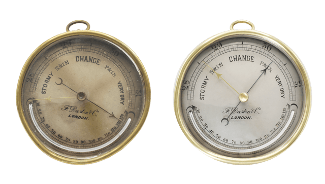 Blackletter Dial Aneroid Barometer thumbnail 7