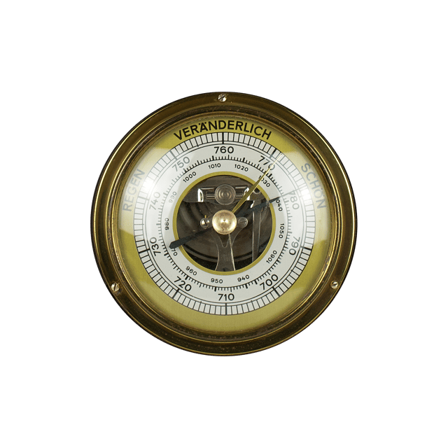 Advertising barometer with thermometer thumbnail 6