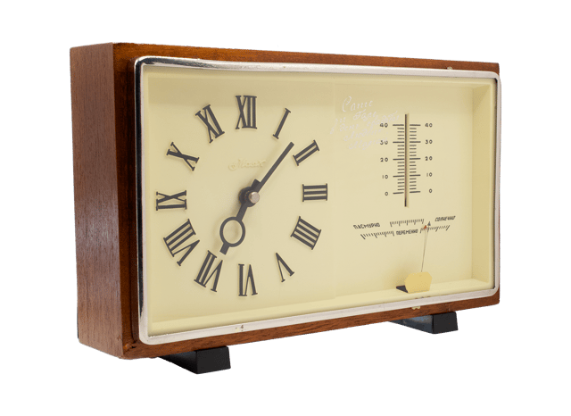 Mayak Desk Clock with Barometer and Thermometer thumbnail 2