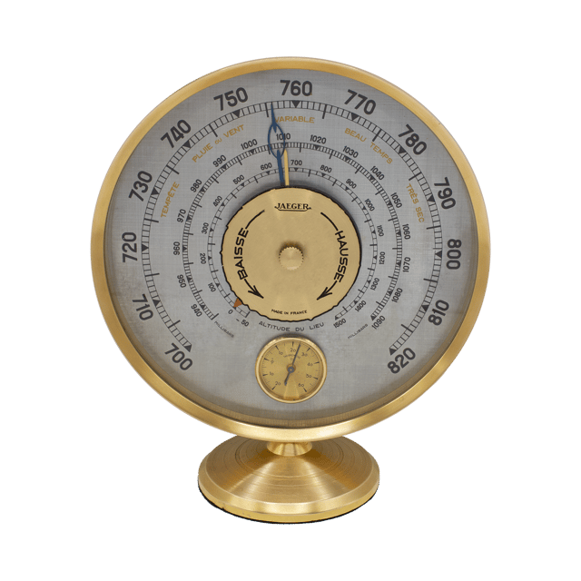 Jaeger Pedestal Aneroid Barometer thumbnail 1