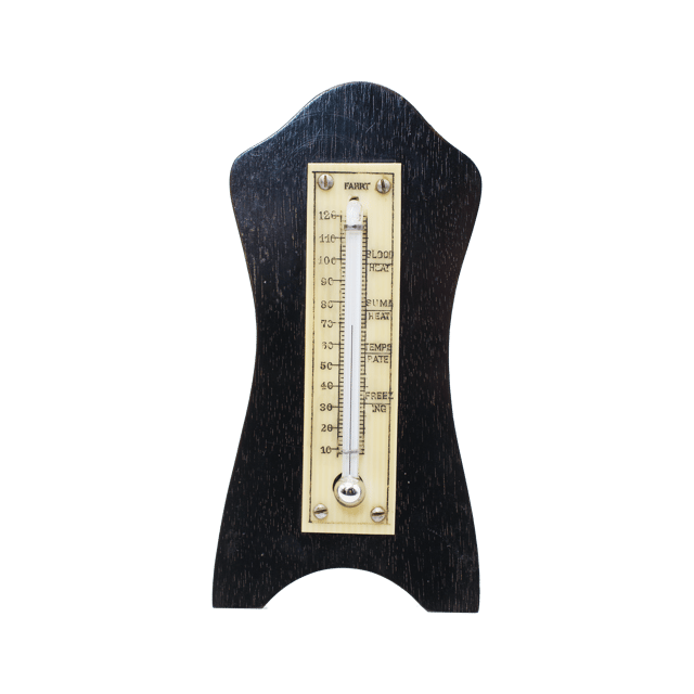Ebony-cased desk thermometer  thumbnail 2