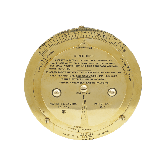 Brass Desk Weather Forecaster