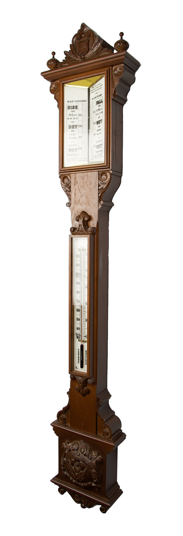 Decorative Pediment-Style Wall Barometer thumbnail 2