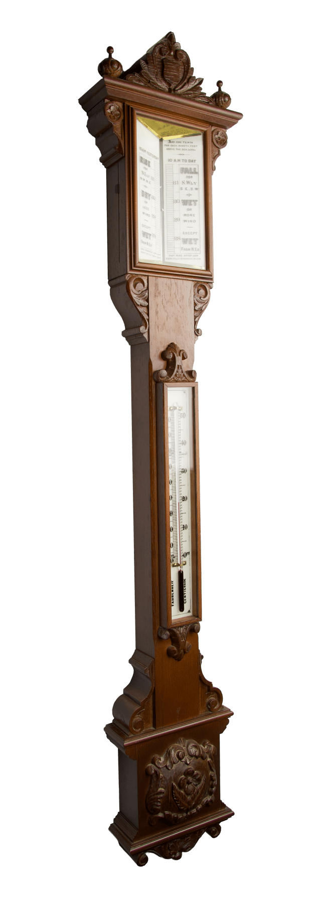 Decorative Pediment-Style Wall Barometer thumbnail 3