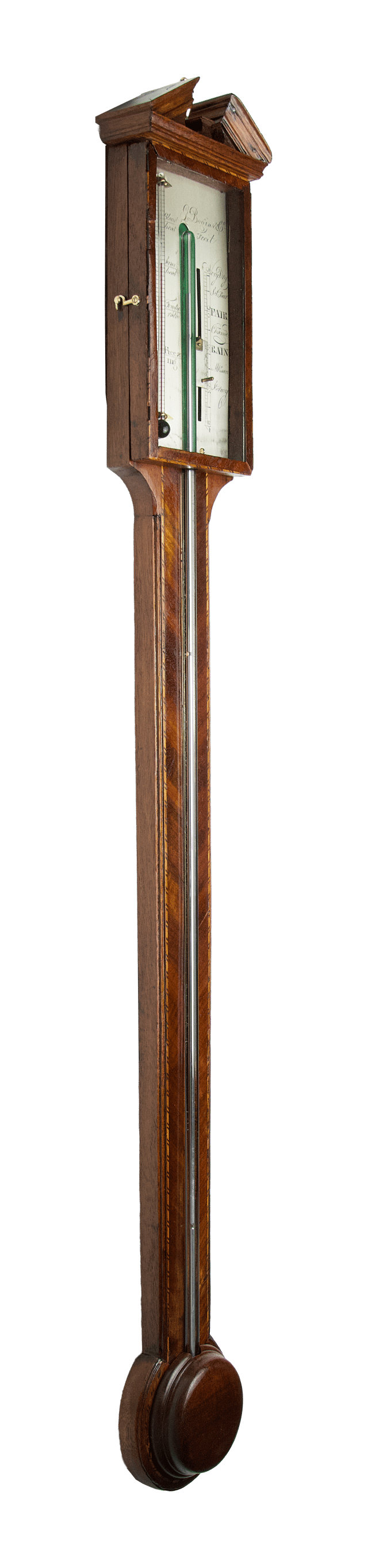 Mahogany Bulb Cistern Barometer thumbnail 2