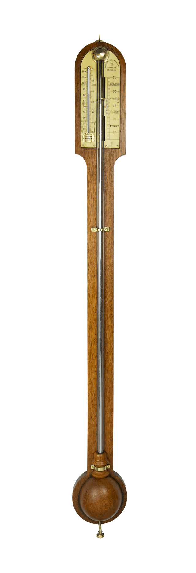 Ivory Register-Plate Cistern Barometer thumbnail 1