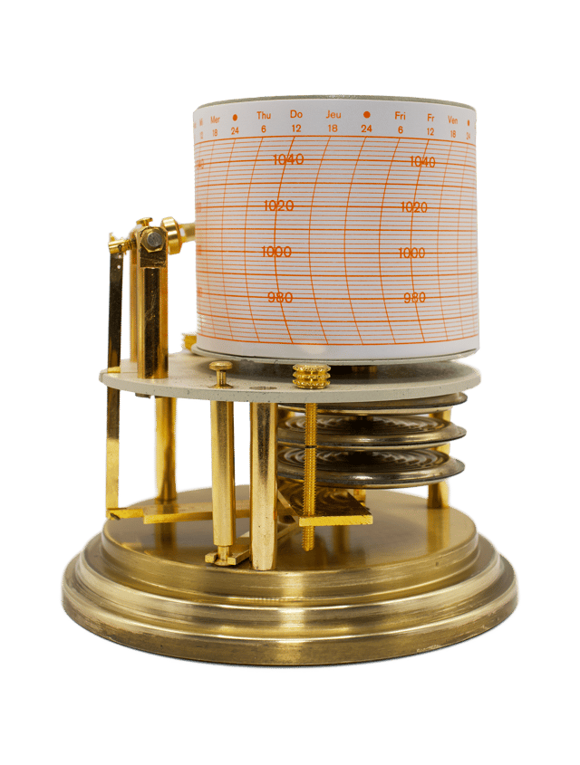 Glass Dome Cylindrical Barograph thumbnail 3