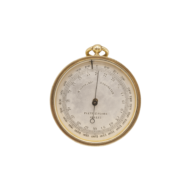 Barrel-cased pocket barometer