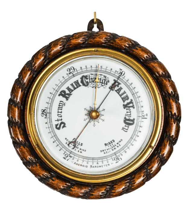 Rope frame marine barometer thumbnail 1