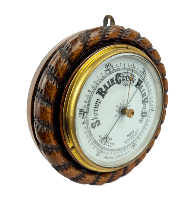 Rope frame marine barometer thumbnail 2