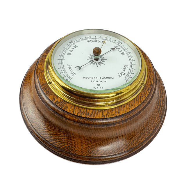 Traditional oak frame barometer thumbnail 2
