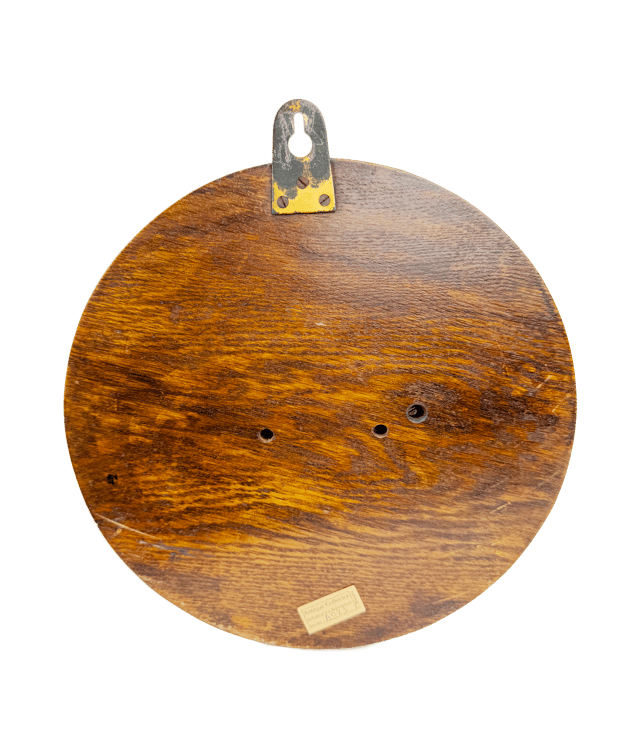 Traditional round oak barometer thumbnail 4