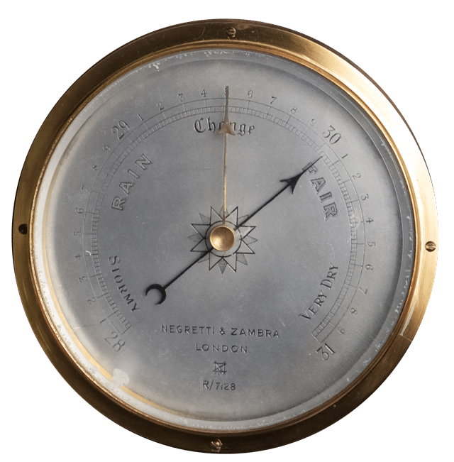 Neo-Gothic solid oak barometer thumbnail 4