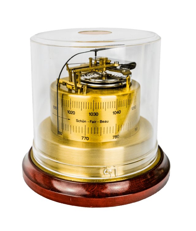 Desk Barometer With Glass Dome thumbnail 1