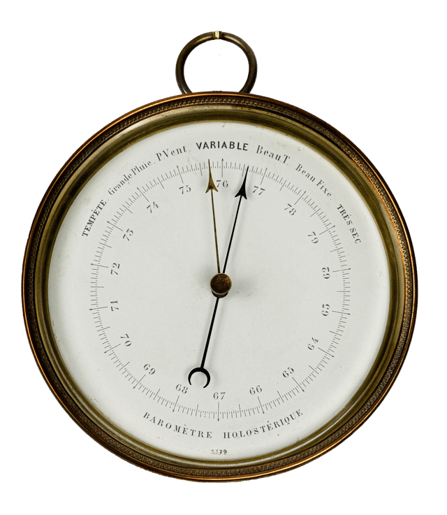 Brass-cased ships’ aneroid