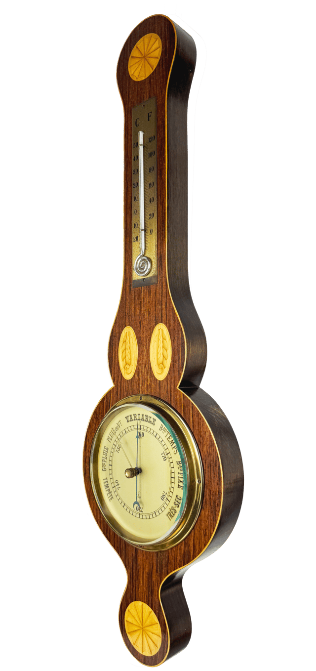 Small Banjo Aneroid Barometer thumbnail 2