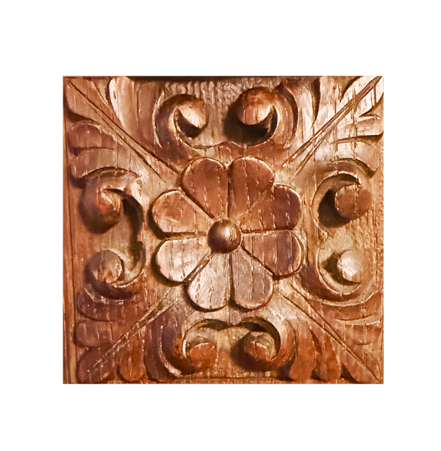 Carved oak English wall-mounted barometer thumbnail 8