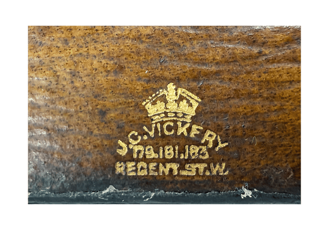 Royal desk barometer in a silver-mounted leather case thumbnail 5