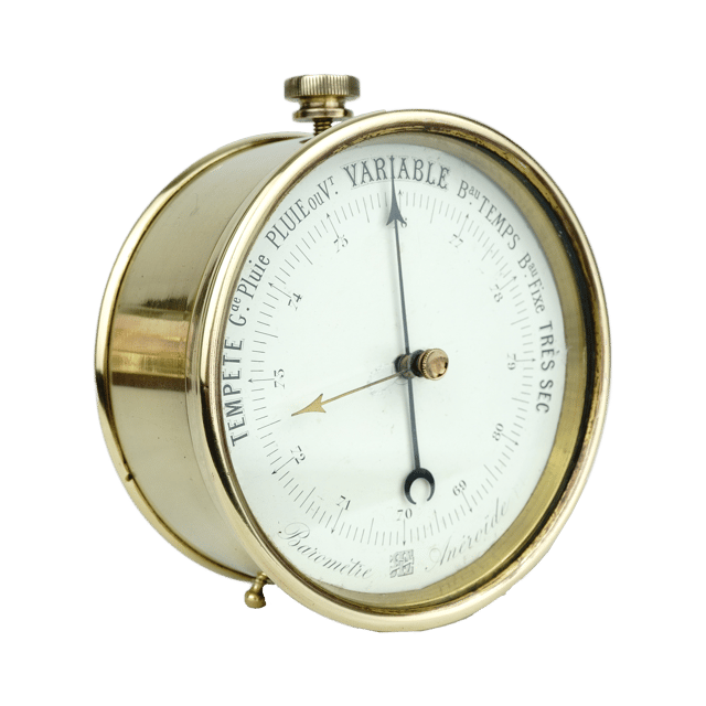Redier desk barometer “La Couronne du Temps” thumbnail 3