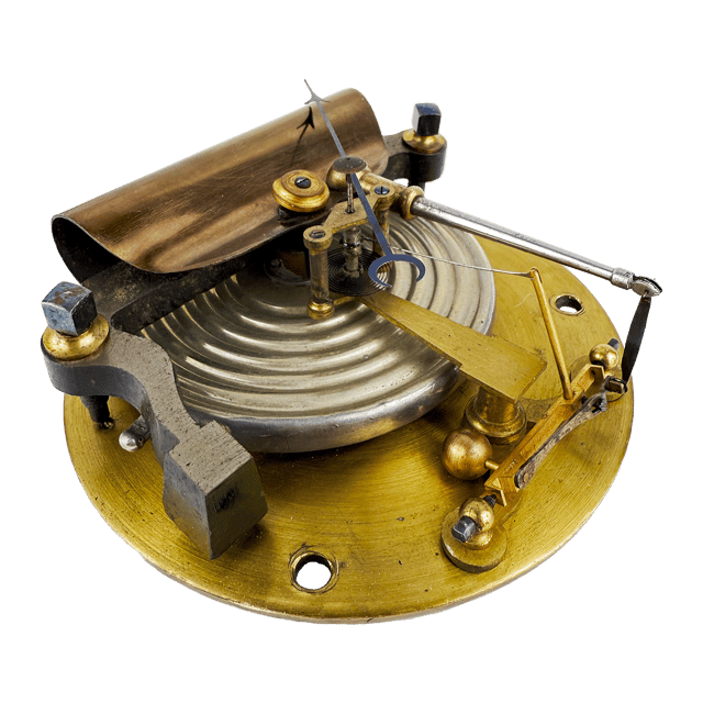 Hanging brass-cased barometer thumbnail 9