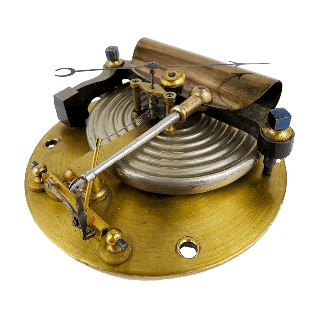 Hanging brass-cased barometer thumbnail 8