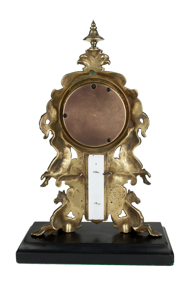 Baroque-ornamented desk barometer thumbnail 4
