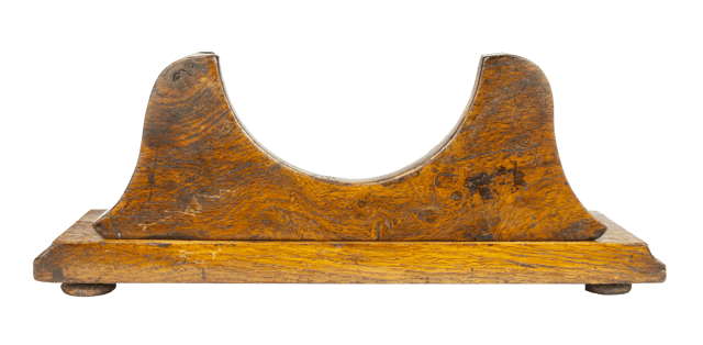 Brass-cased barometer on a burr oak stand thumbnail 8