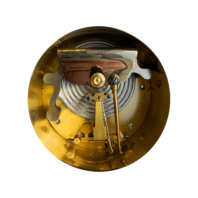 Imperial Russia Nickel-Plated Aneroid Barometer thumbnail 6