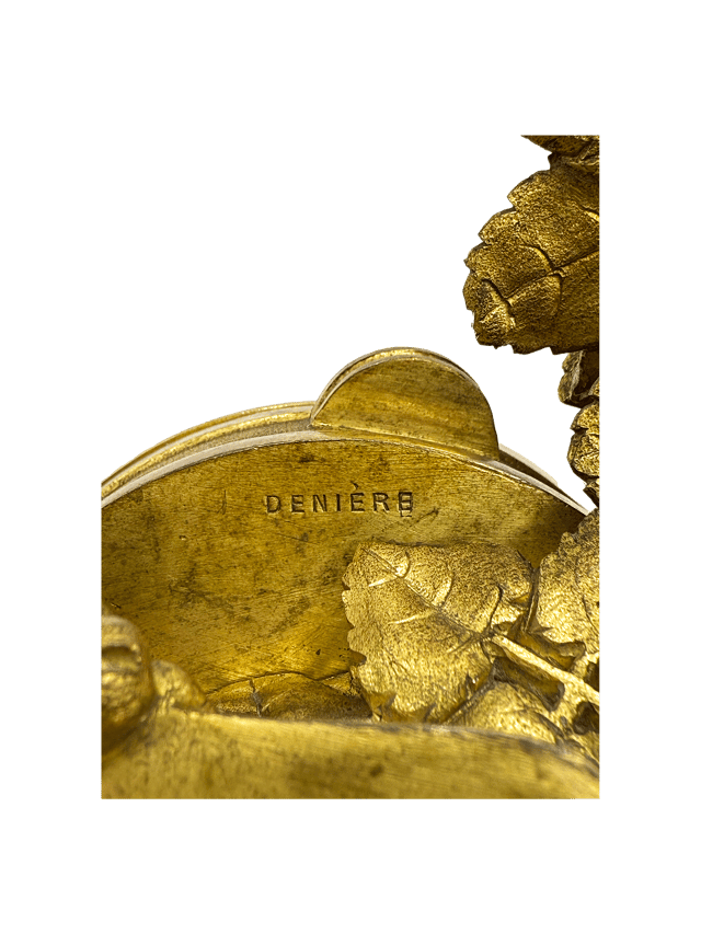Napoleon III Ormolu and Rouge Griotte Marble Aneroid Barometer thumbnail 7