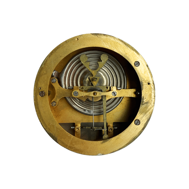 Napoleon III Ormolu and Rouge Griotte Marble Aneroid Barometer thumbnail 8
