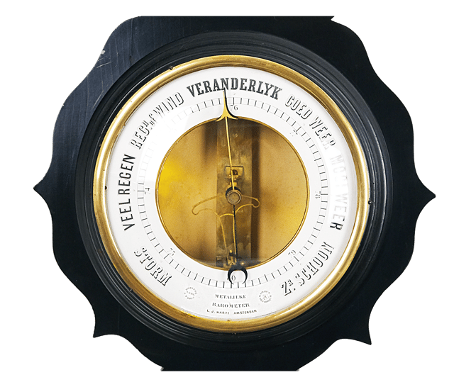 Large Bourdon barometer thumbnail 7