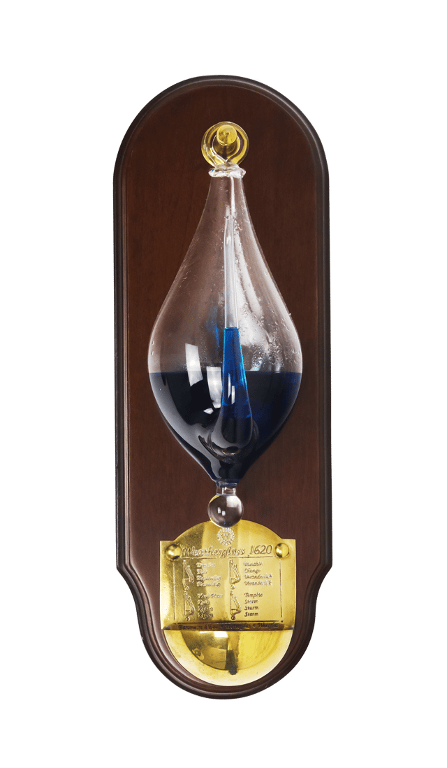 Goethe barometer on a mahogany board thumbnail 2