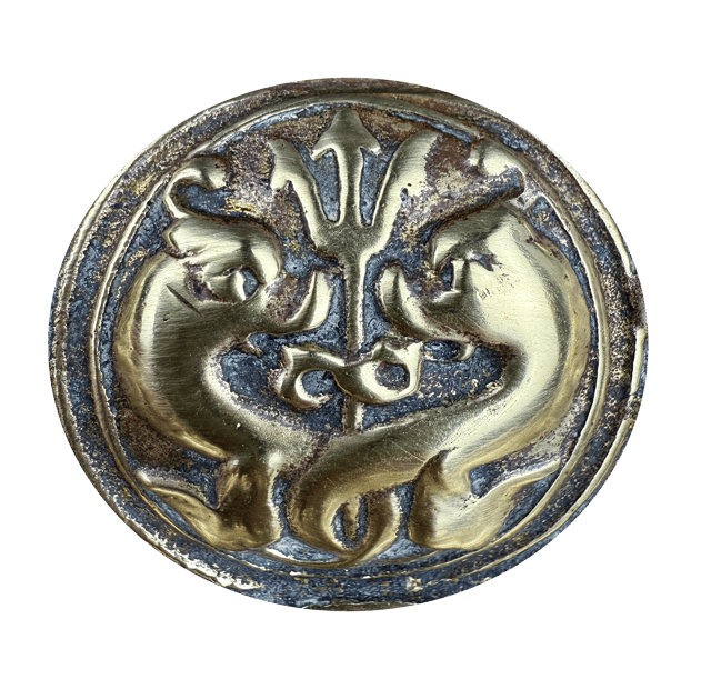 Bronze-Mounted Mercury Thermometer with Medallions thumbnail 5