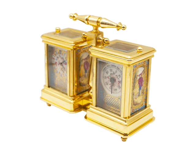 Carriage clock with barometer thumbnail 4