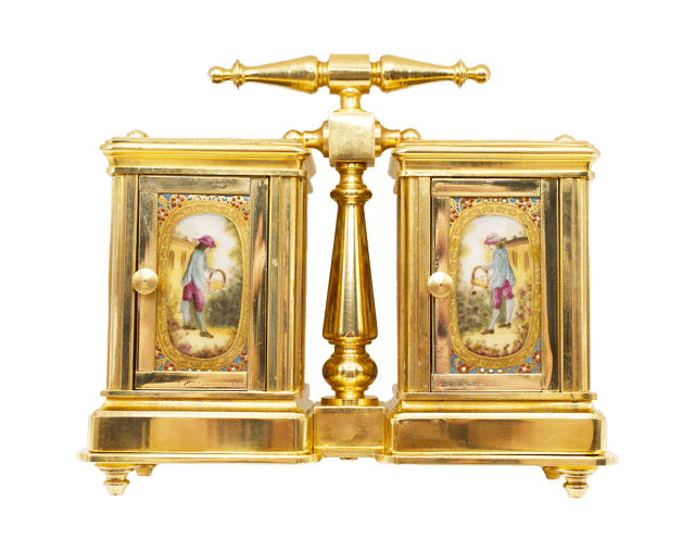 Carriage clock with barometer thumbnail 5