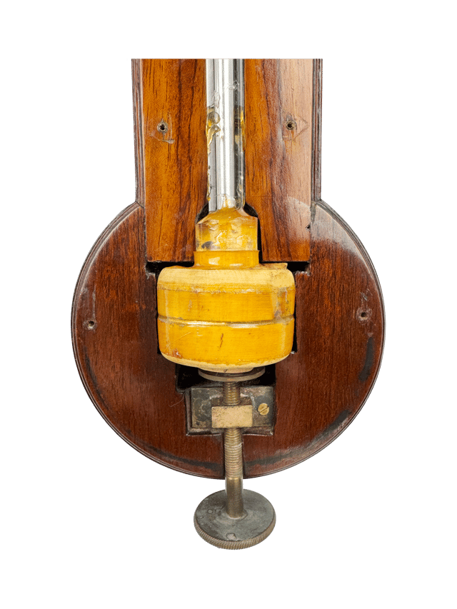 George III mahogany stick barometer thumbnail 7